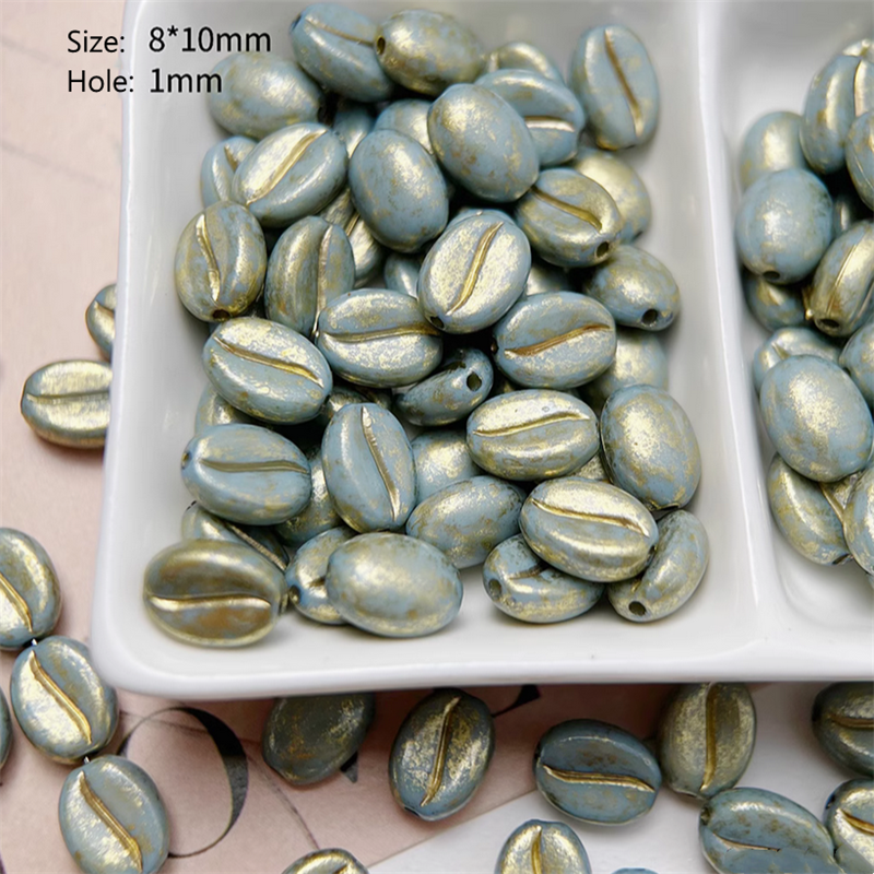 20pcs Coffee Bean Beads Ornament Handmaking Material