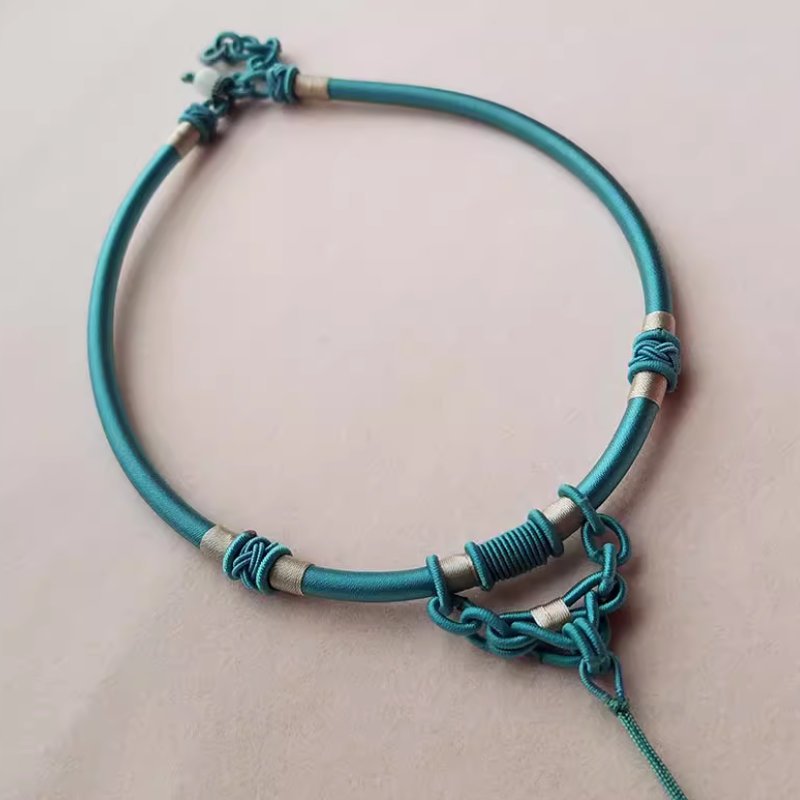 Rope Braided Semi-Finished Necklace Ethnic Traditional Style