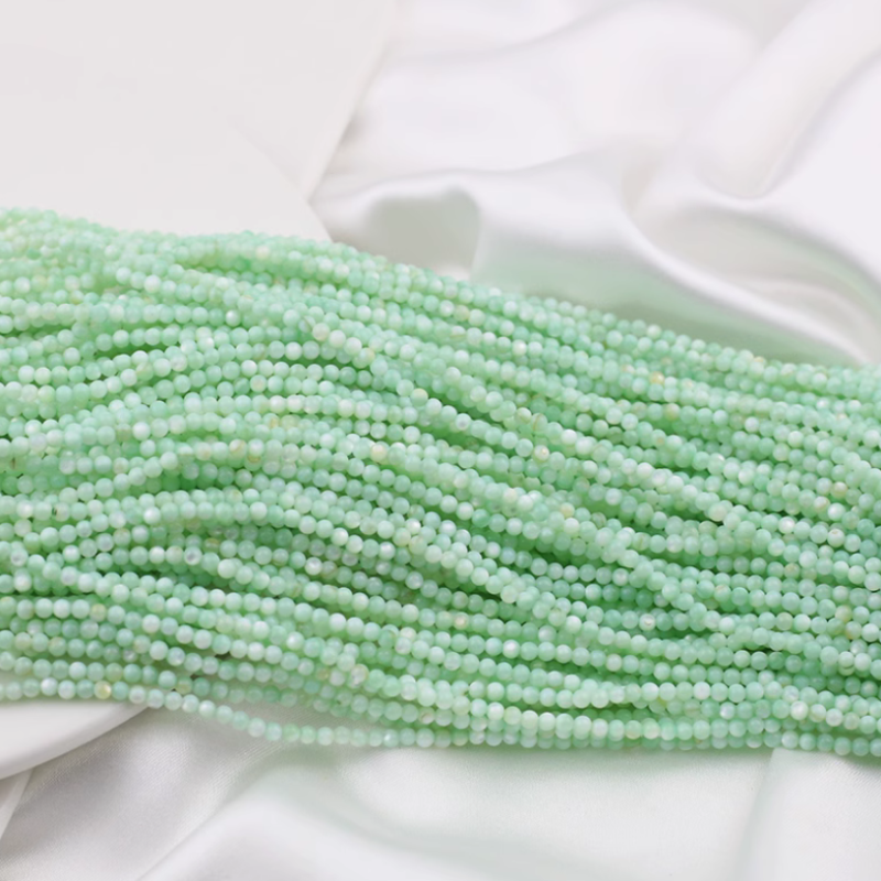 2-4mm Shell Material Beads Small Round Jewelry Dyed Warm Colorful Beads