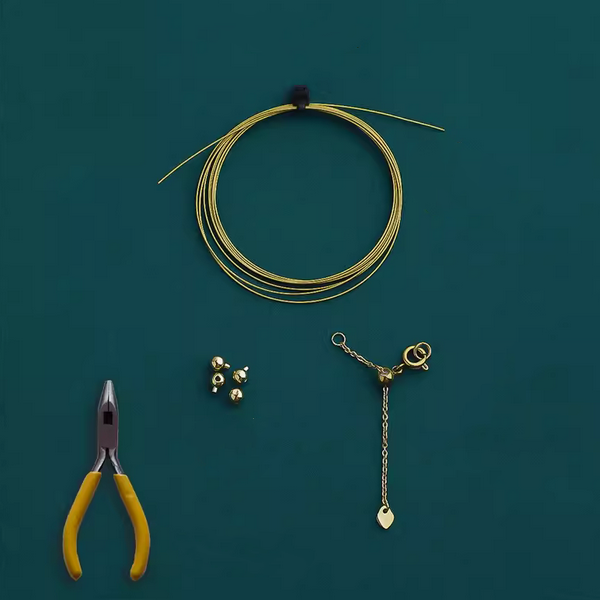 0.4mm Stainless Steel Soft Wire Necklace Material Semi-Finished Set - TLBC-02