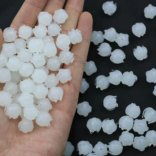 10pcs Lily Of The Valley Glass Partition Beads Spacer - GLZL-02