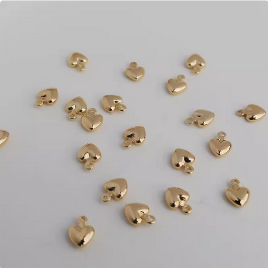 Brass Gold/Silver Plated Heart Shape Pendant