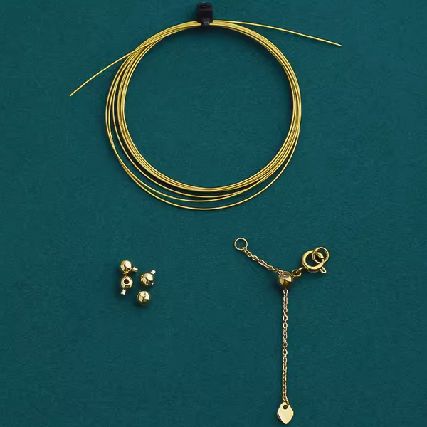 0.4mm Stainless Steel Soft Wire Necklace Material Semi-Finished Set - TLBC-01