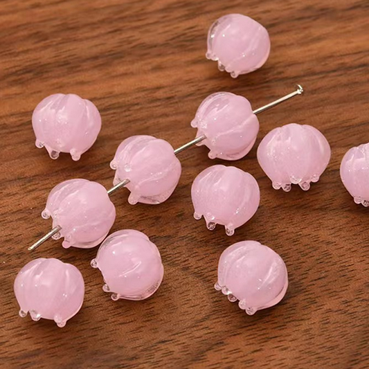 10pcs Lily Of The Valley Glass Partition Beads Spacer - GLZL-03