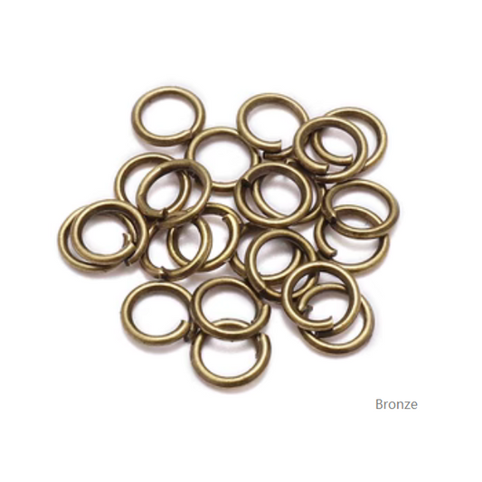 50pcs Brass 3mm Jump Ring (Open Loop)-Bronze Plated- AMKB-01