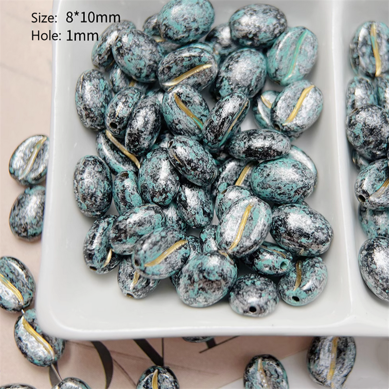 20pcs Coffee Bean Beads Ornament Handmaking Material