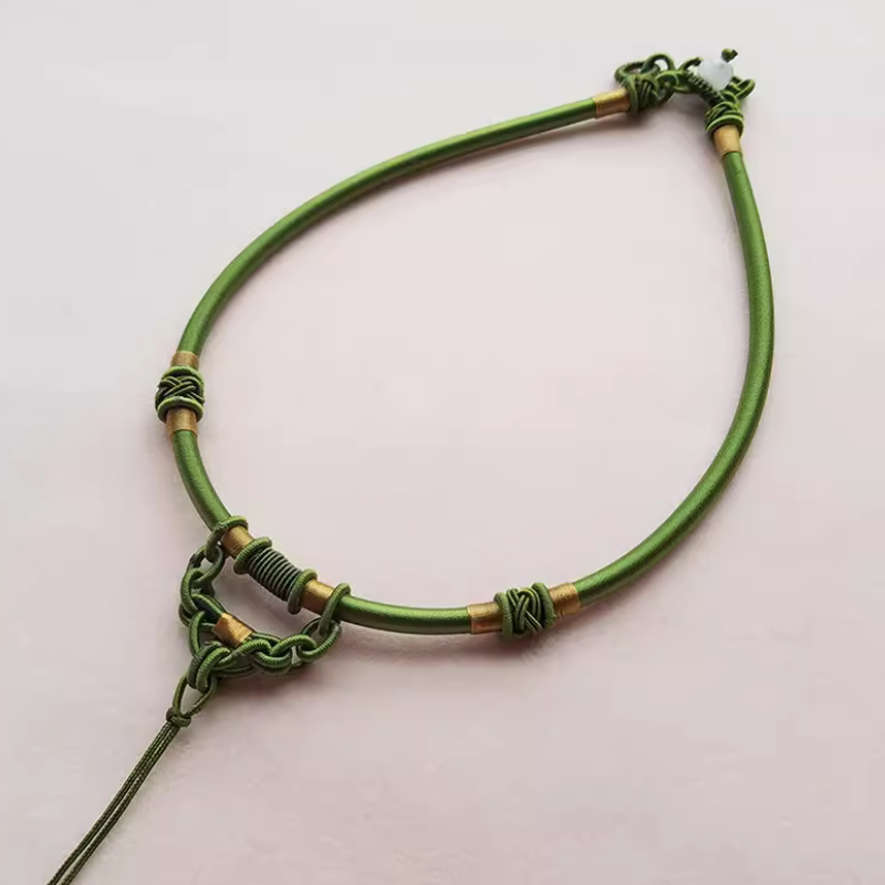 Rope Braided Semi-Finished Necklace Ethnic Traditional Style