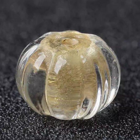 Glass Pumpkin Spacer Beads -GLKT-01