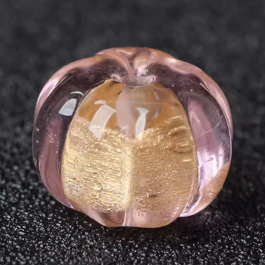 Glass Pumpkin Spacer Beads -GLKT-02