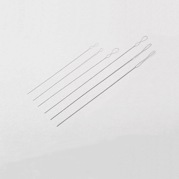 6pcs/Set Stainless Steel Beading Use Needle ,Big Hole Twist Soft Head- TLCZ-01