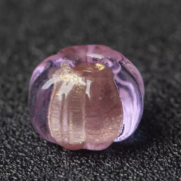 Glass Pumpkin Spacer Beads -GLKT-04