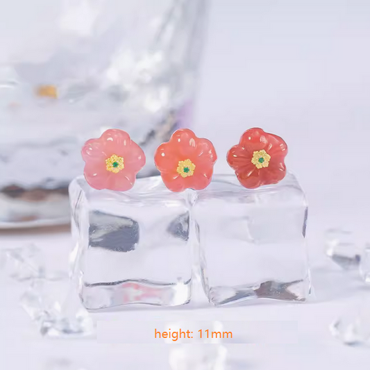 11mm Agate Flower Pendant- AGHS-05