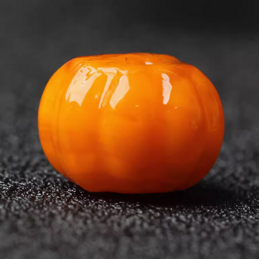 Glass Pumpkin Spacer Beads -GLKT-05