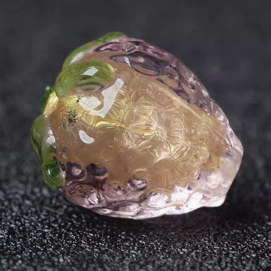 Glass Strawberry Spacer Beads -GLKT-07