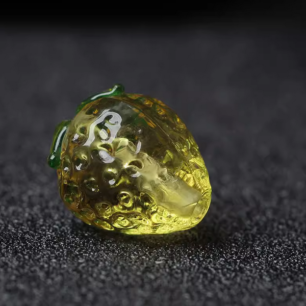 Glass Fruit Spacers Cute Double Color Beads