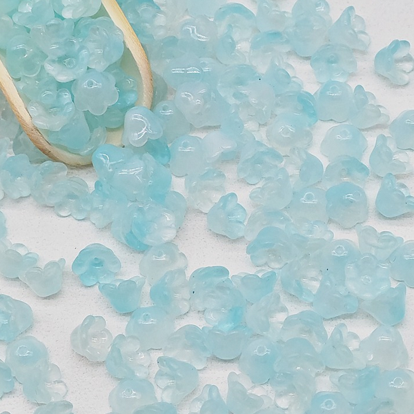 20pcs Glass Spacer Lily Of The Valley Receptacle Partition Beads