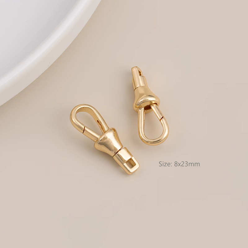 Color-Preserving Gold Gilded Round Oval Spring Clasp Jewelry Lobster Buckle Accessories
