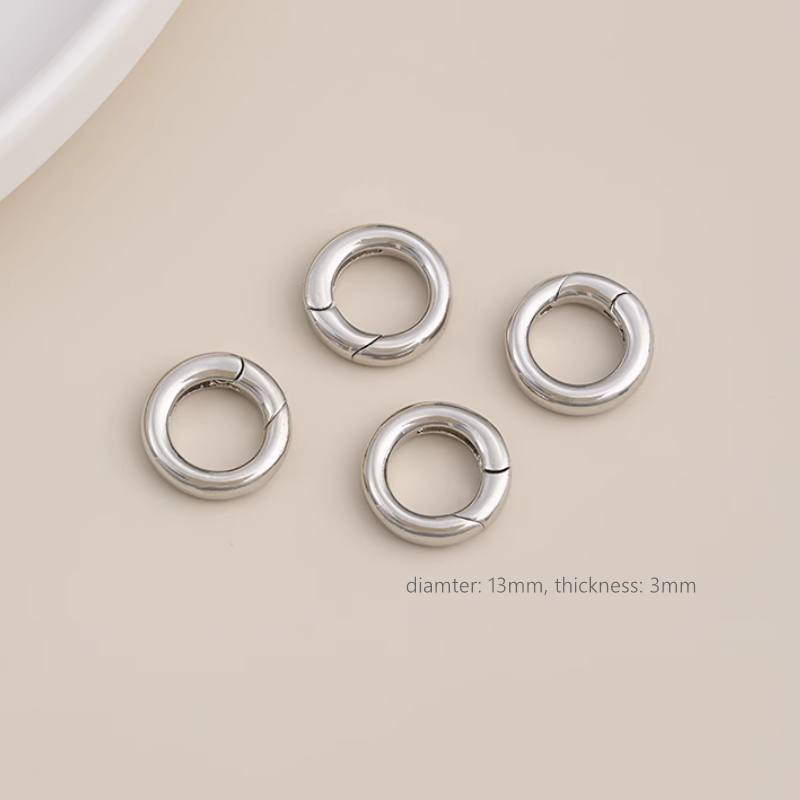Color-Preserving Gold Gilded Round Oval Spring Clasp Jewelry Lobster Buckle Accessories