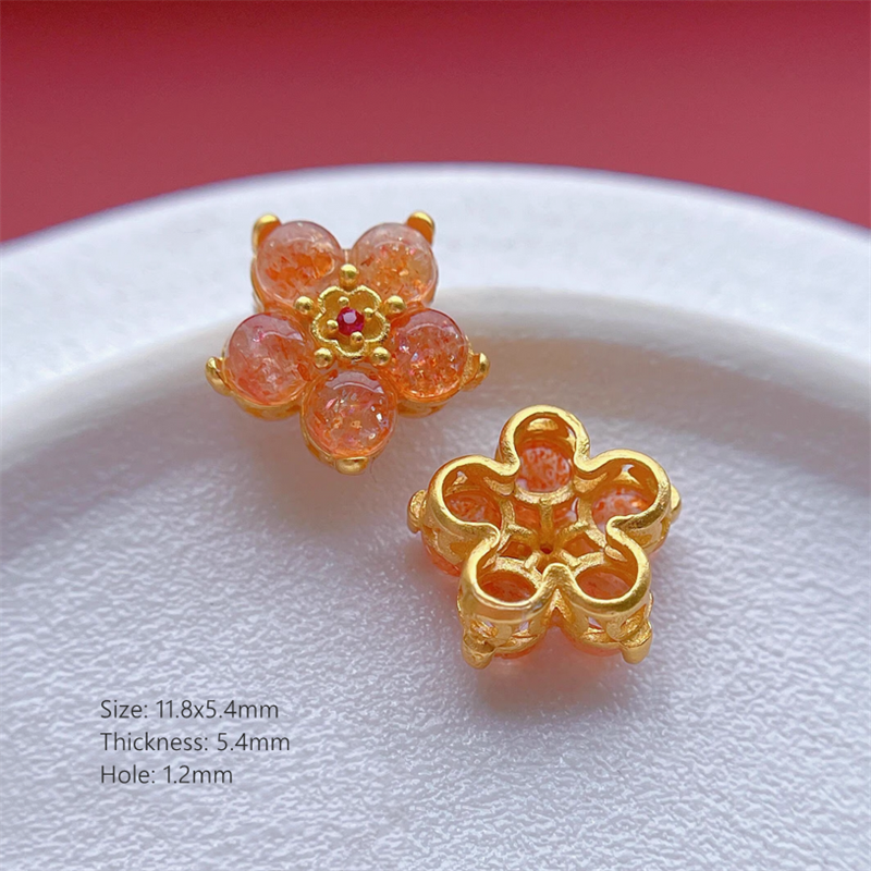 925 Silver Base Strawberry Quart Jewelry Charms Spacers