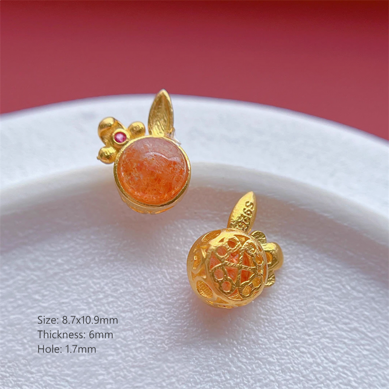 925 Silver Base Strawberry Quart Jewelry Charms Spacers