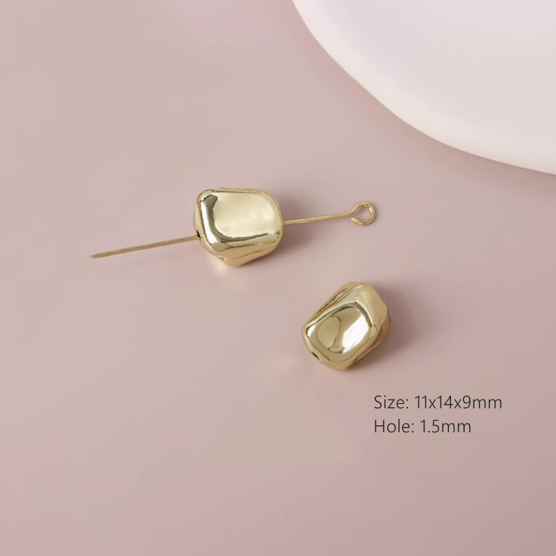 Alloy Electroplated Gold Platinum Uncommon Shape Spacers Beads
