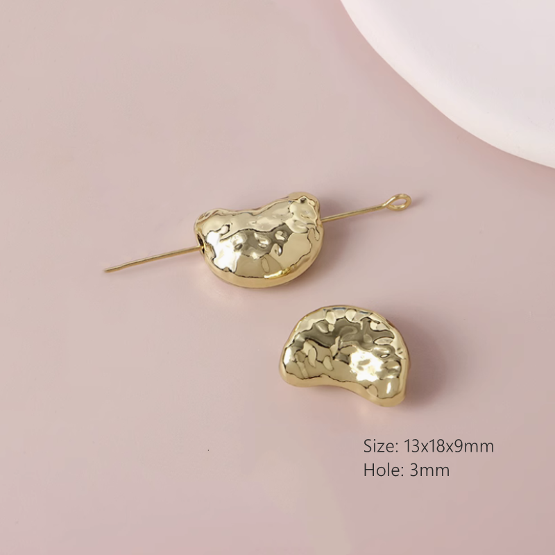 Alloy Electroplated Gold Platinum Uncommon Shape Spacers Beads