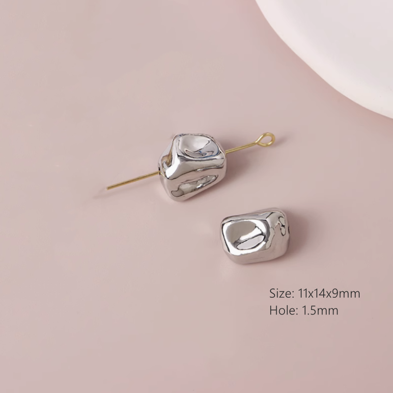 Alloy Electroplated Gold Platinum Uncommon Shape Spacers Beads