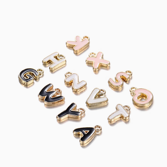 Alloy Dispensing 26 Letters Charms Jewelry Pendants-PMQZ-01