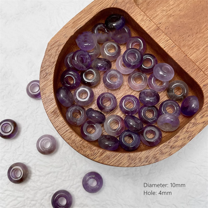Nature Stone Crystal Rings Jump Ring