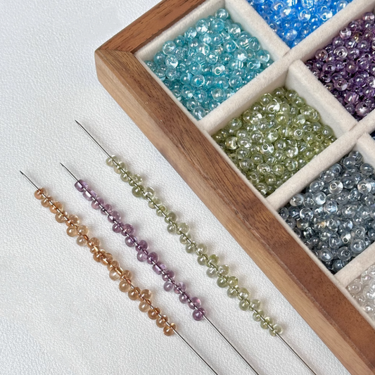 10g Glass Beads Round Water Drop Tiny Beads Spacers