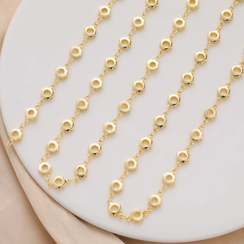 Brass 14K Gilded Color Preservation Chain