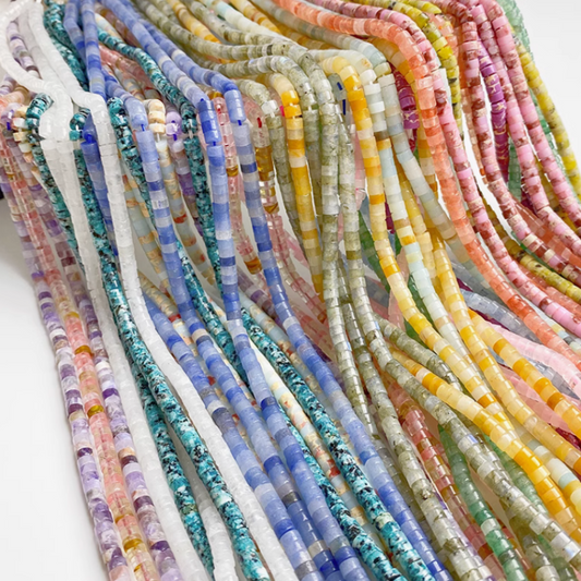Strand Nature Crystal Stone Tubular Tube Beads Necklace Bracelet Making