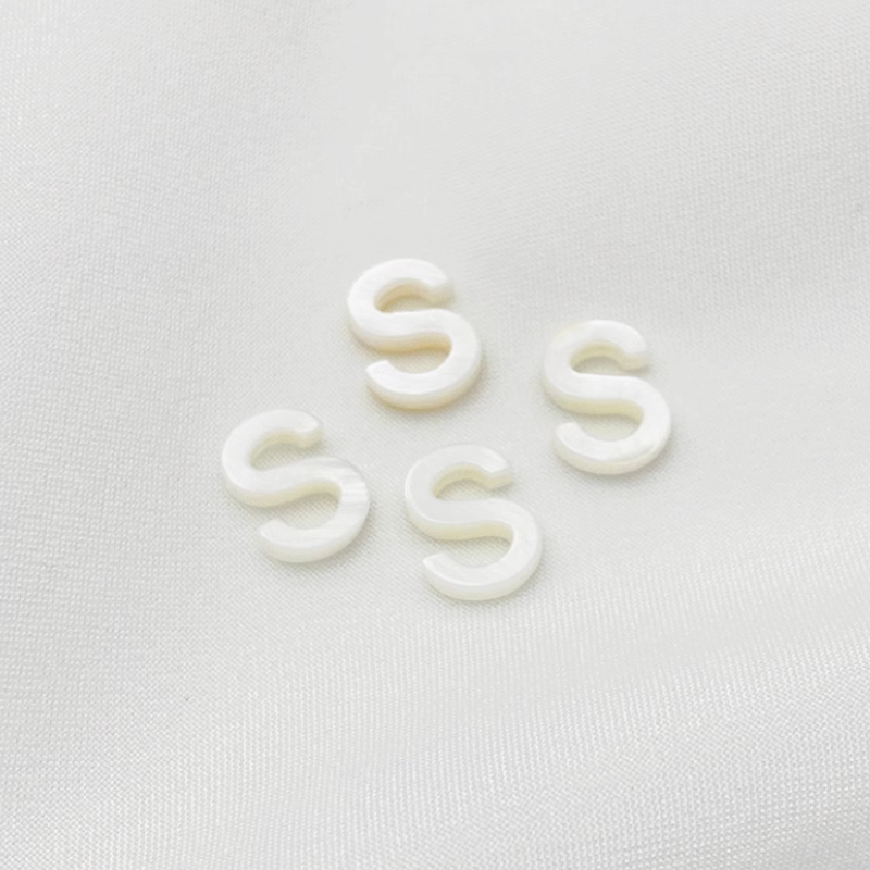 Shell Letters Words Charms Pendant Spare Piece-PMZS
