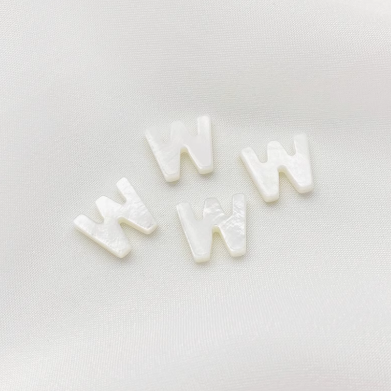 Shell Letters Words Charms Pendant Spare Piece-PMZS