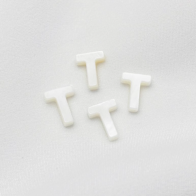 Shell Letters Words Charms Pendant Spare Piece-PMZS