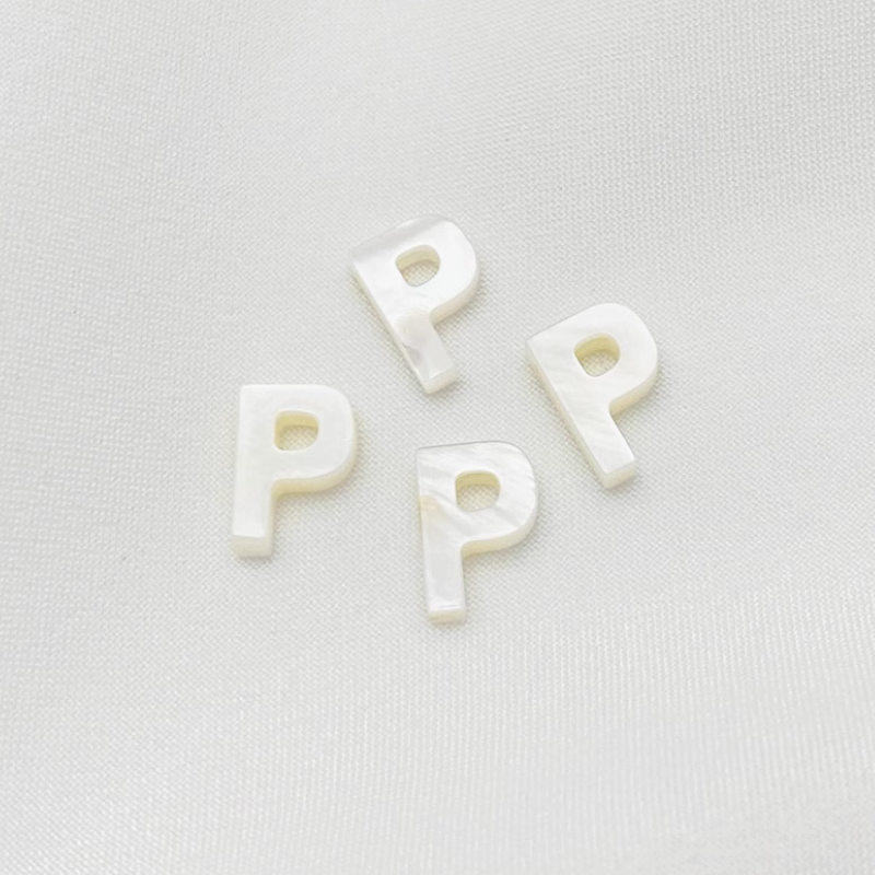 Shell Letters Words Charms Pendant Spare Piece-PMZS
