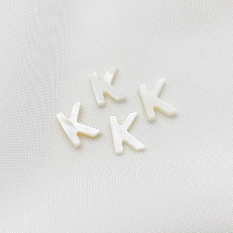 Shell Letters Words Charms Pendant Spare Piece-PMZS