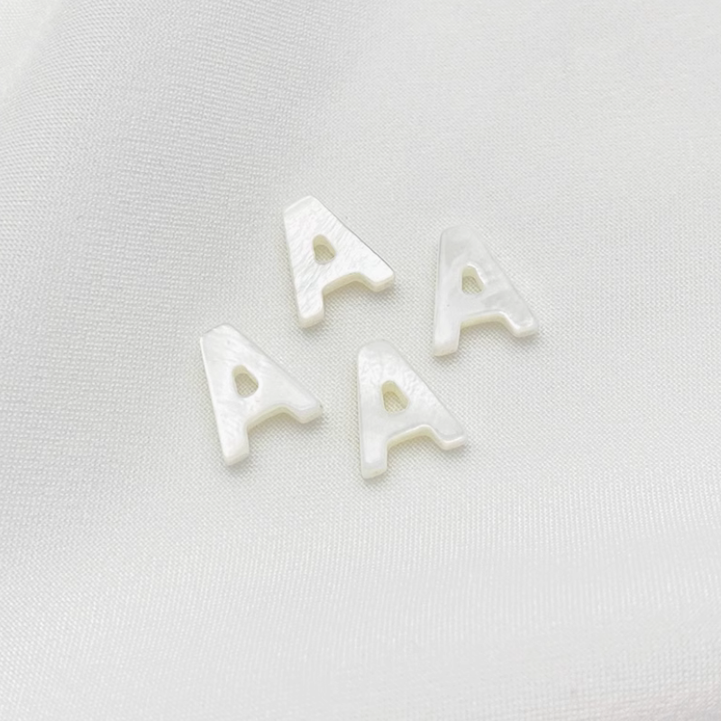 Shell Letters Words Charms Pendant Spare Piece-PMZS