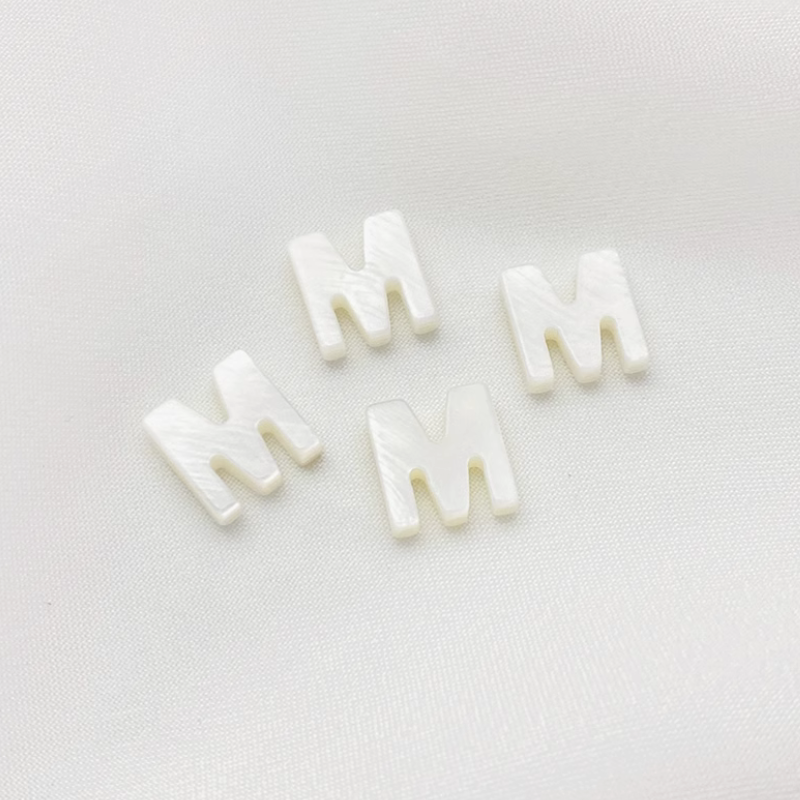 Shell Letters Words Charms Pendant Spare Piece-PMZS