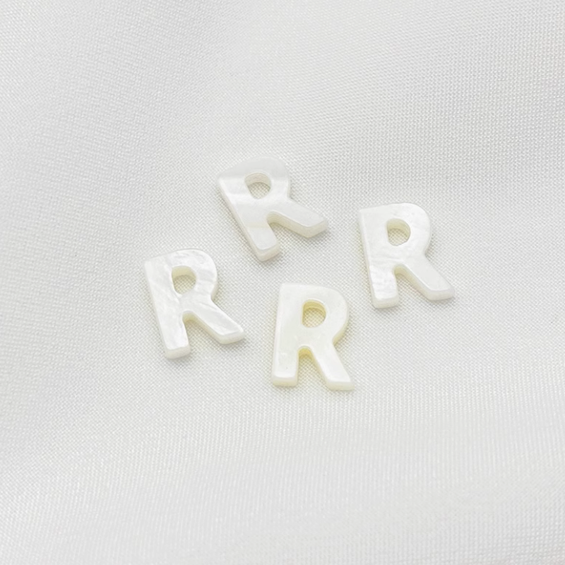 Shell Letters Words Charms Pendant Spare Piece-PMZS