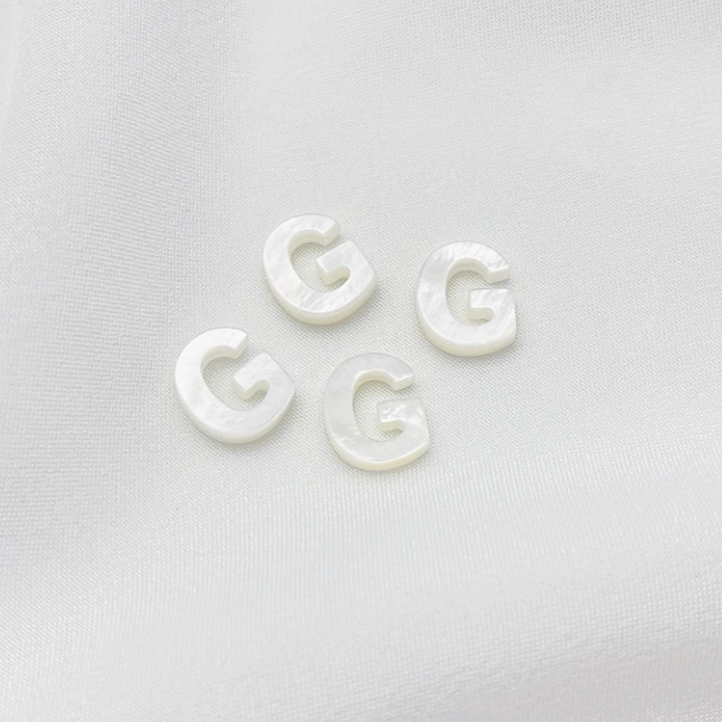 Shell Letters Words Charms Pendant Spare Piece-PMZS