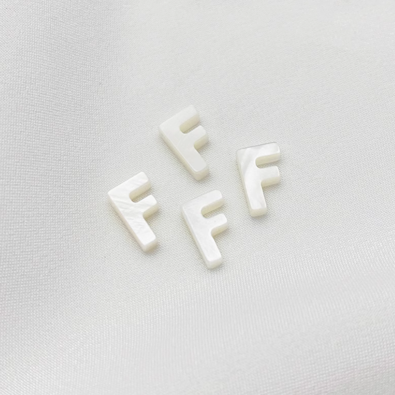 Shell Letters Words Charms Pendant Spare Piece-PMZS