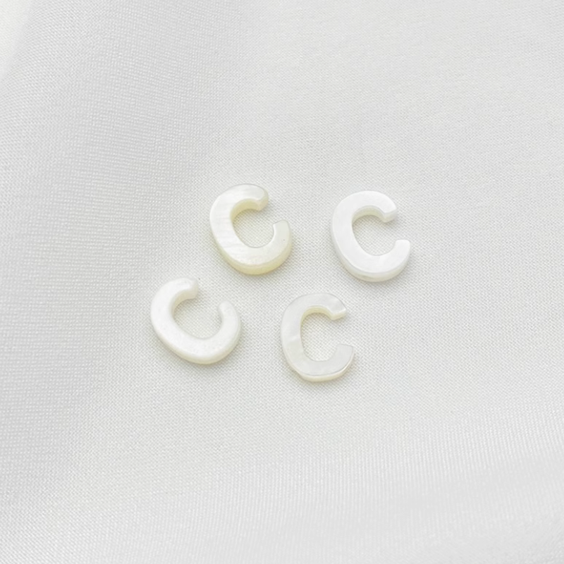 Shell Letters Words Charms Pendant Spare Piece-PMZS