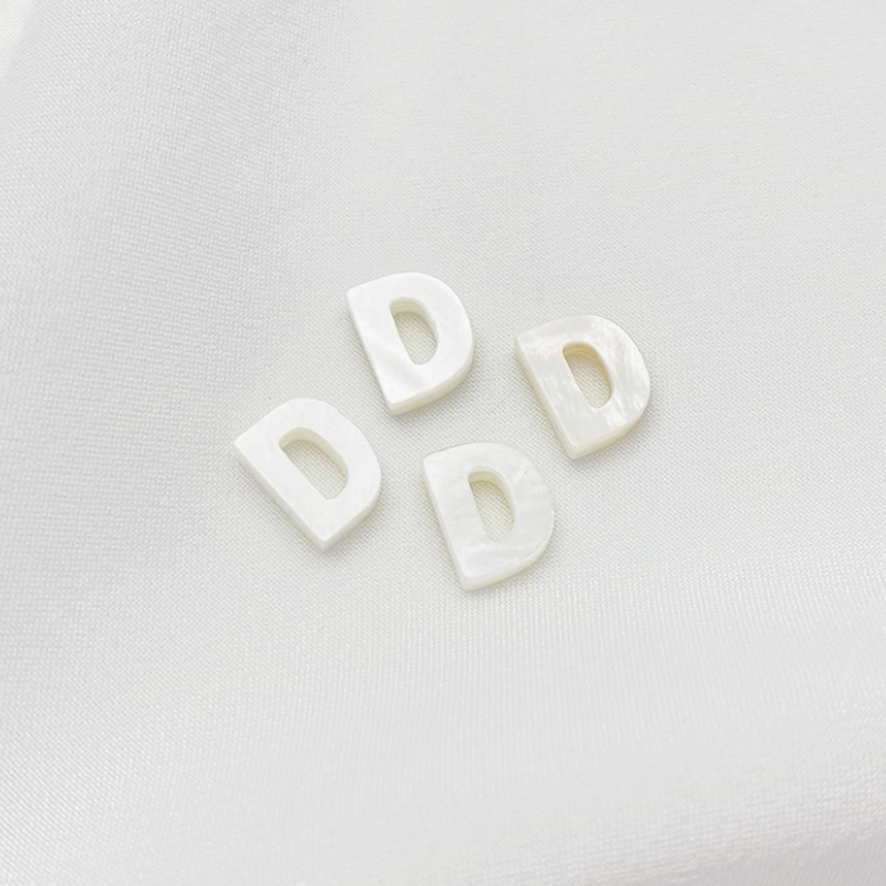 Shell Letters Words Charms Pendant Spare Piece-PMZS