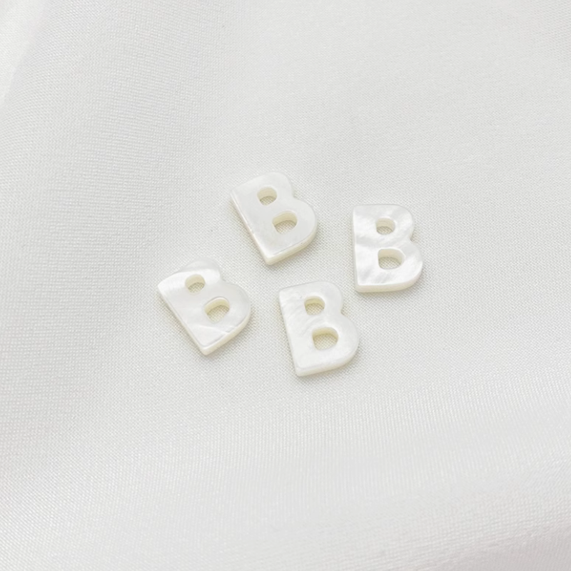 Shell Letters Words Charms Pendant Spare Piece-PMZS