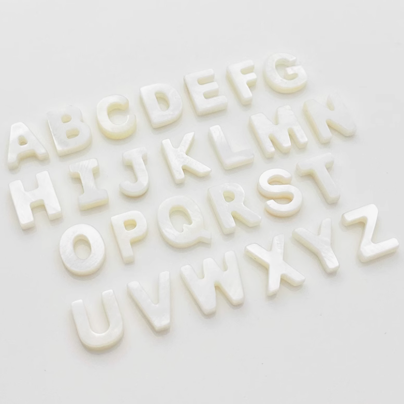 Shell Letters Words Charms Pendant Spare Piece-PMZS