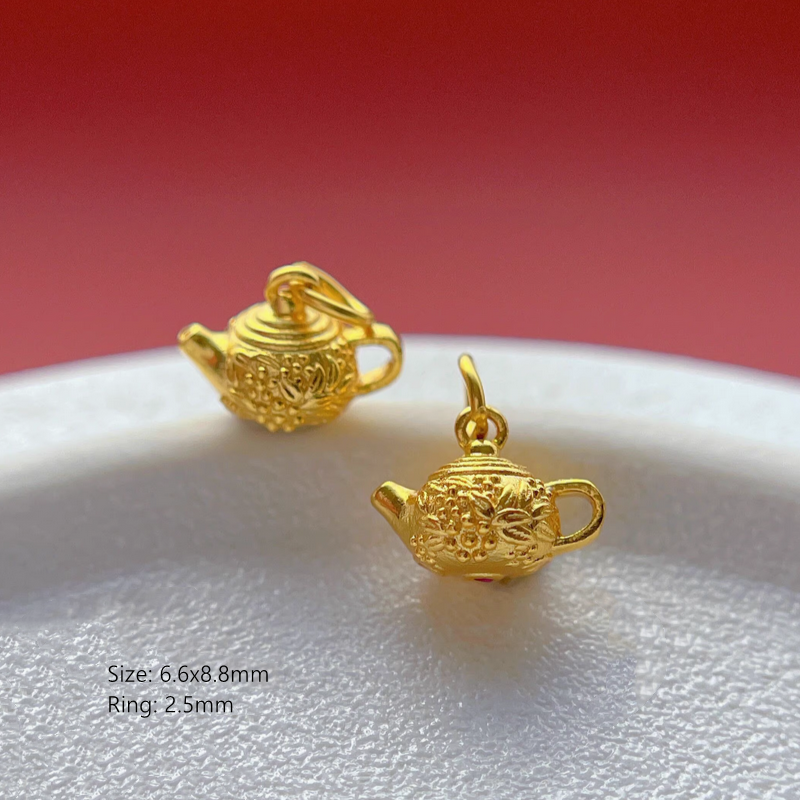 925 Silver 24K Gilded Charms Pendant For Necklace Bracelet