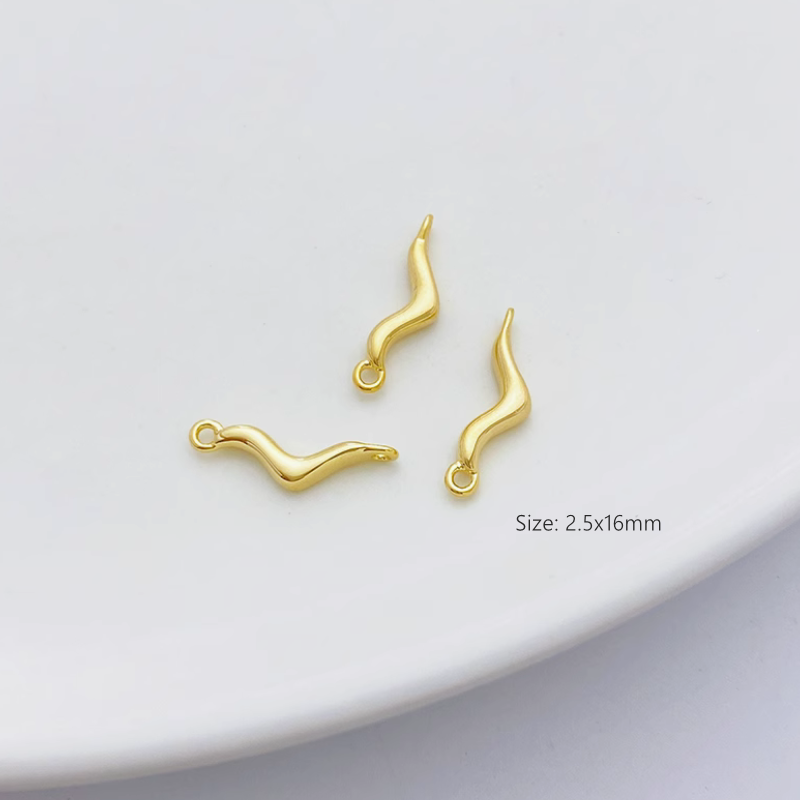 Brass Gilded Tree Branch Necklace Bracelet Connector Stick Spacer
