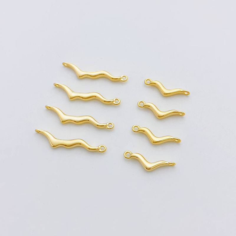 Brass Gilded Tree Branch Necklace Bracelet Connector Stick Spacer