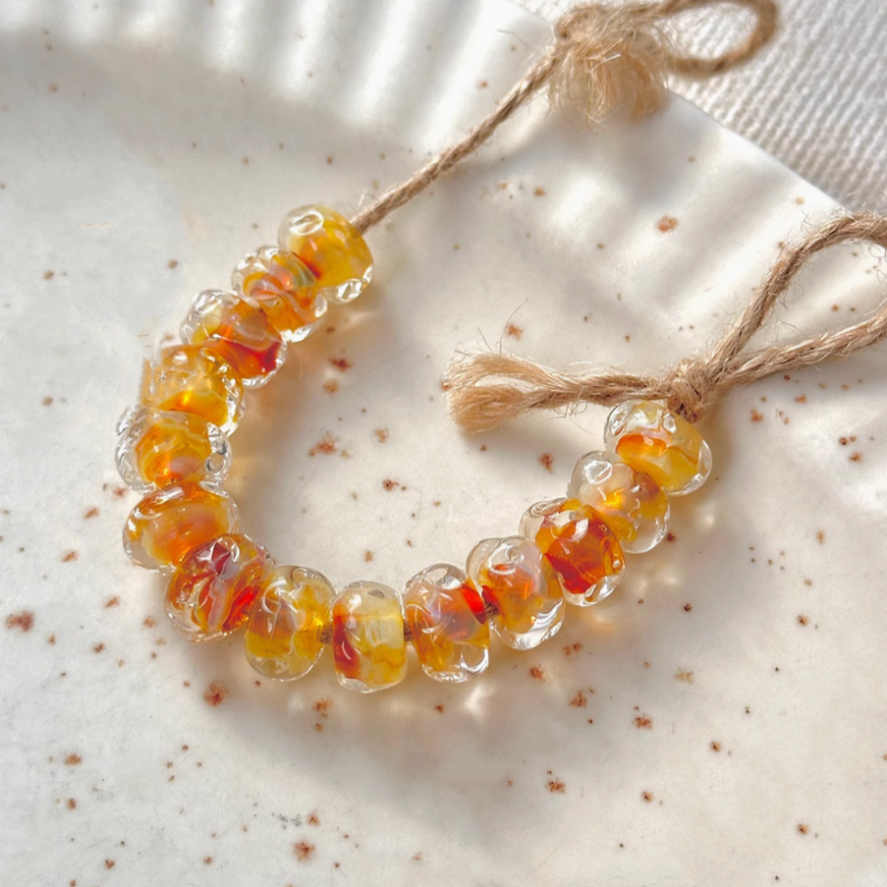 Glass Beads Water WaterTexture Double Layer Color Irregular Beads